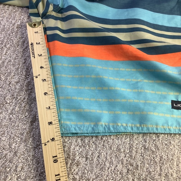 LIQUID Swim Trunks Mens Size L Beach Surf Stripes Drawstring Board Shorts NWT - Picture 11 of 12